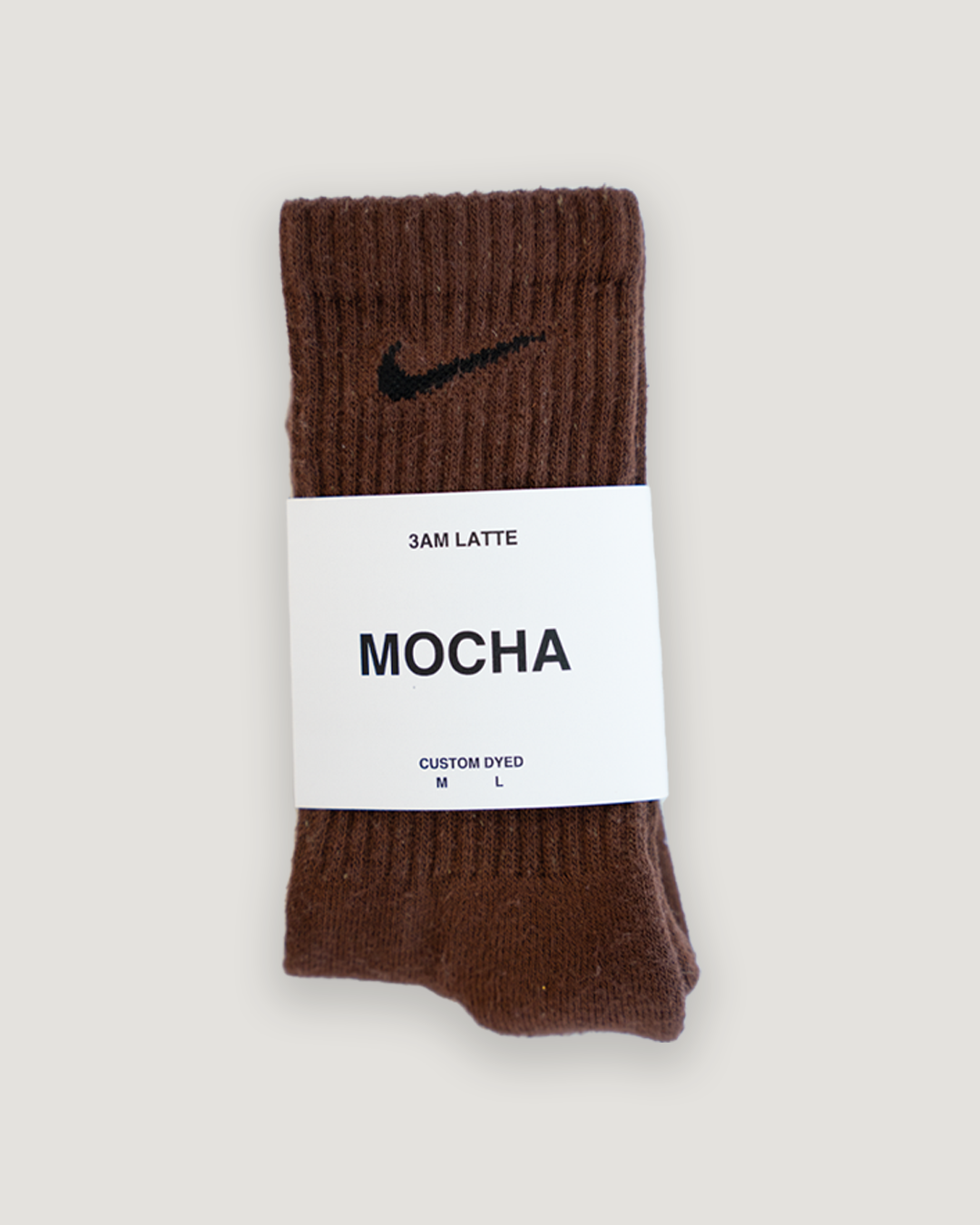 Mocha Crew Socks – 3am Latte